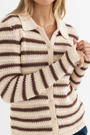 RHYTHM Highline Stripe Knit Sweater Top - More Colors Available