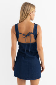 RHYTHM Kendrick Denim Mini Dress-The Shop Laguna Beach