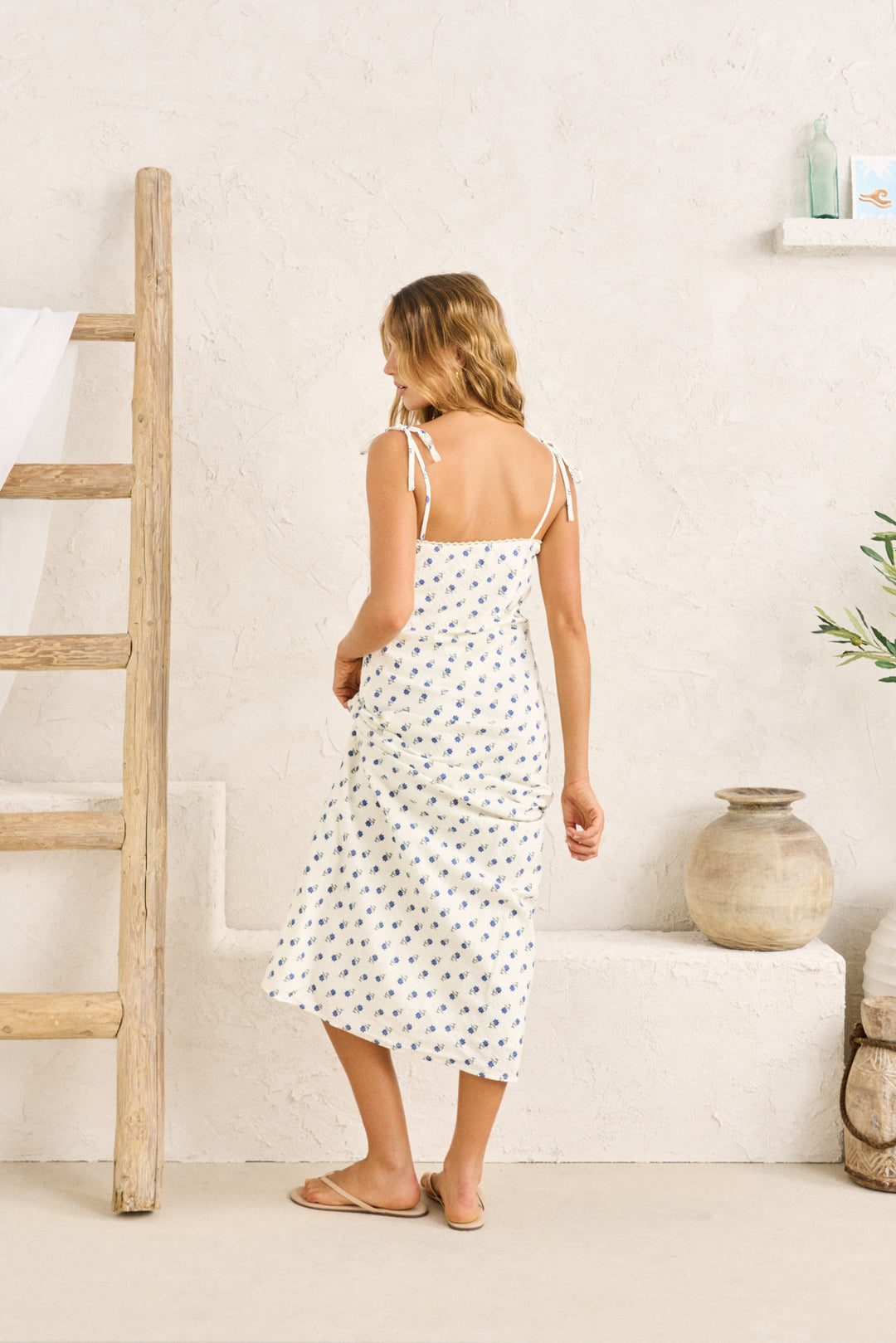 RHYTHM Harlow Lace Midi Dress-The Shop Laguna Beach