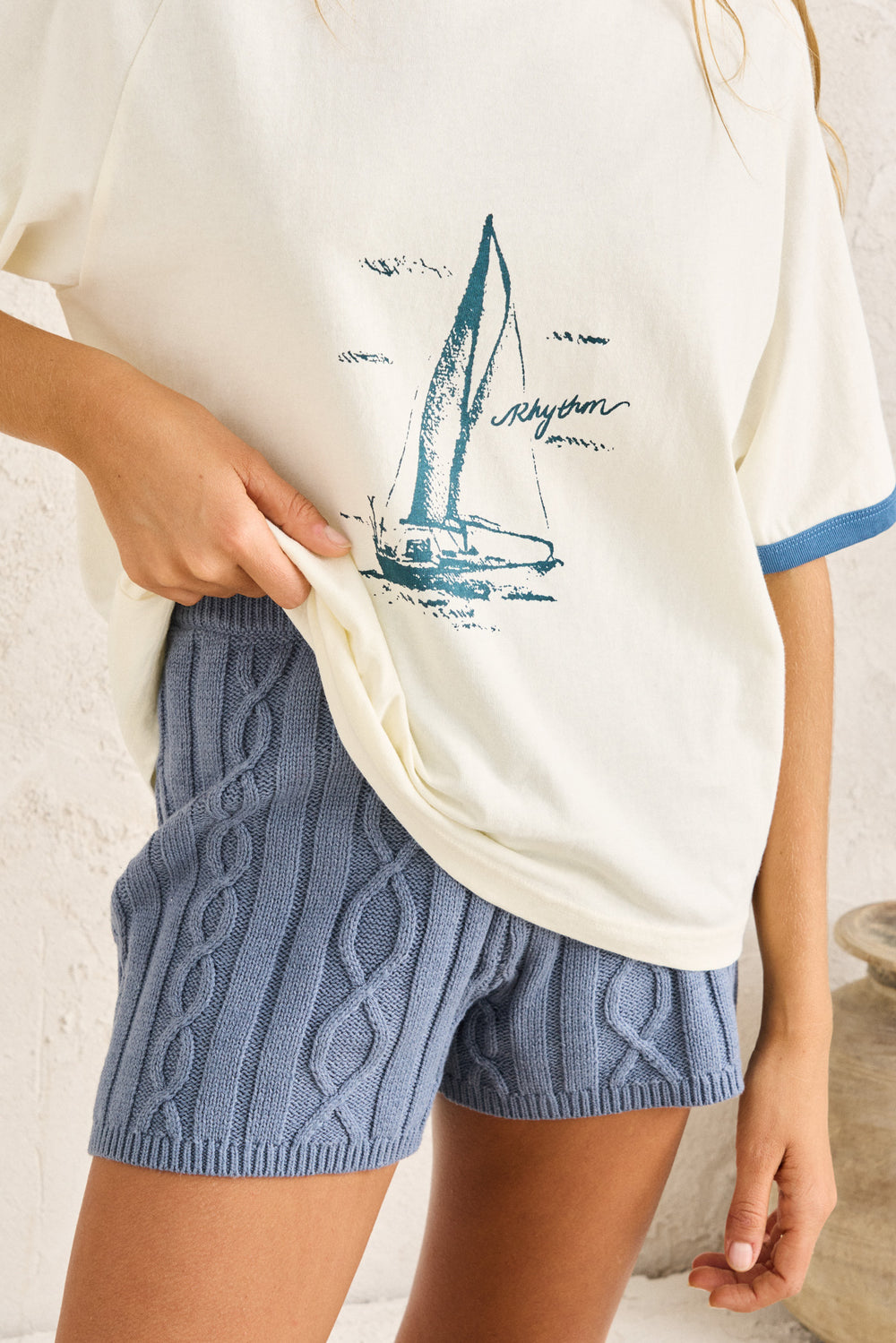 RHYTHM Sailer Ringer Tee-The Shop Laguna Beach