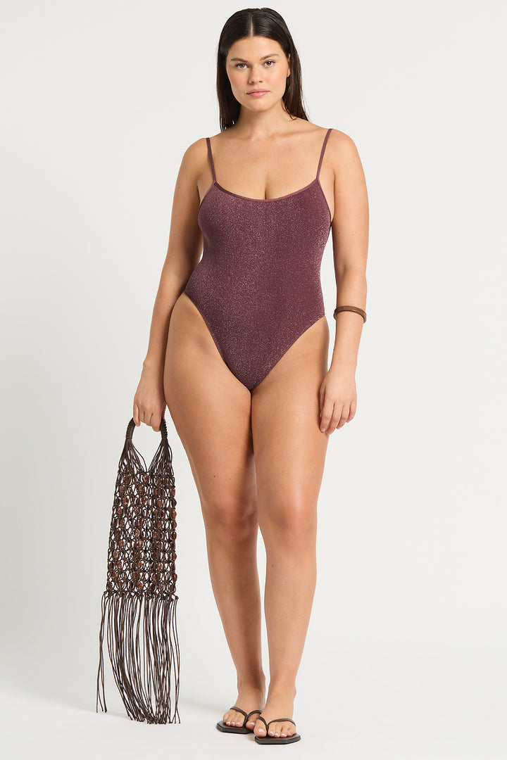 BOND-EYE Low Palace Lurex One Piece-The Shop Laguna Beach