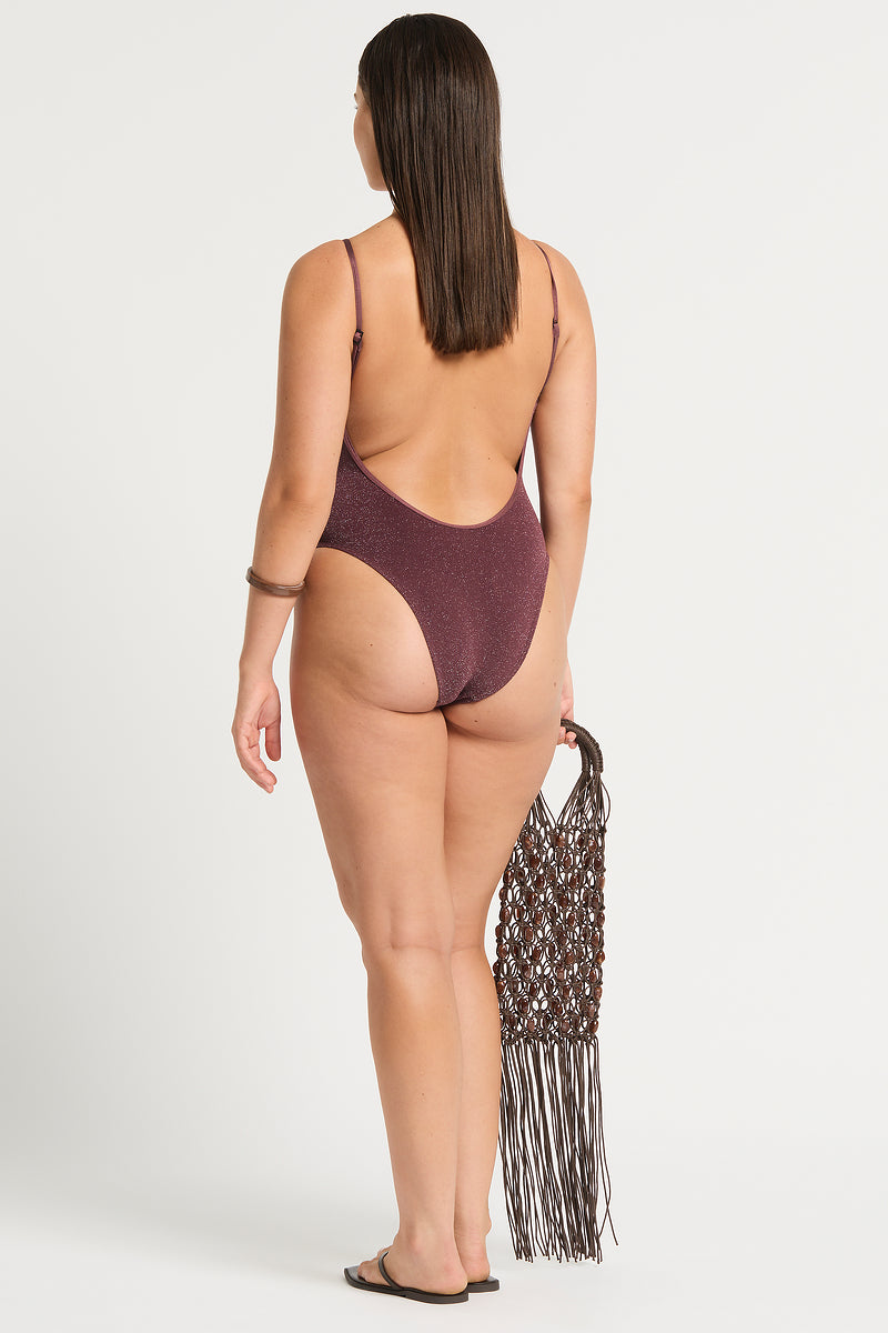 BOND-EYE Low Palace Lurex One Piece-The Shop Laguna Beach