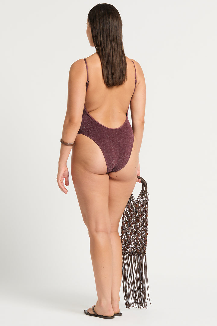 BOND-EYE Low Palace Lurex One Piece-The Shop Laguna Beach