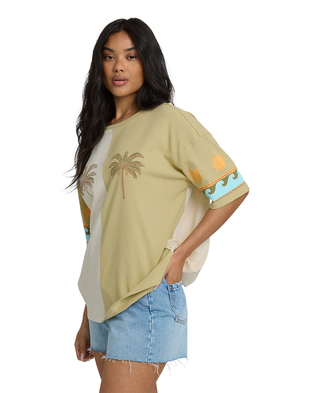 BILLABONG Split Palms Oversized Tee-The Shop Laguna Beach