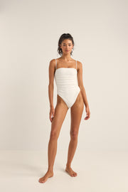 RHYTHM Brighton Eyelet Scrunch One Piece-The Shop Laguna Beach
