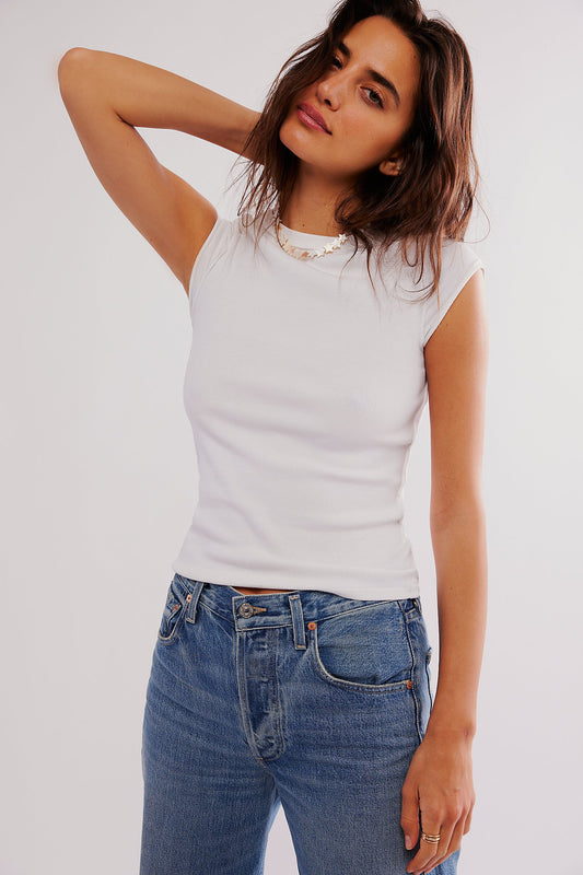FREE PEOPLE Ever Had Rib Tee
