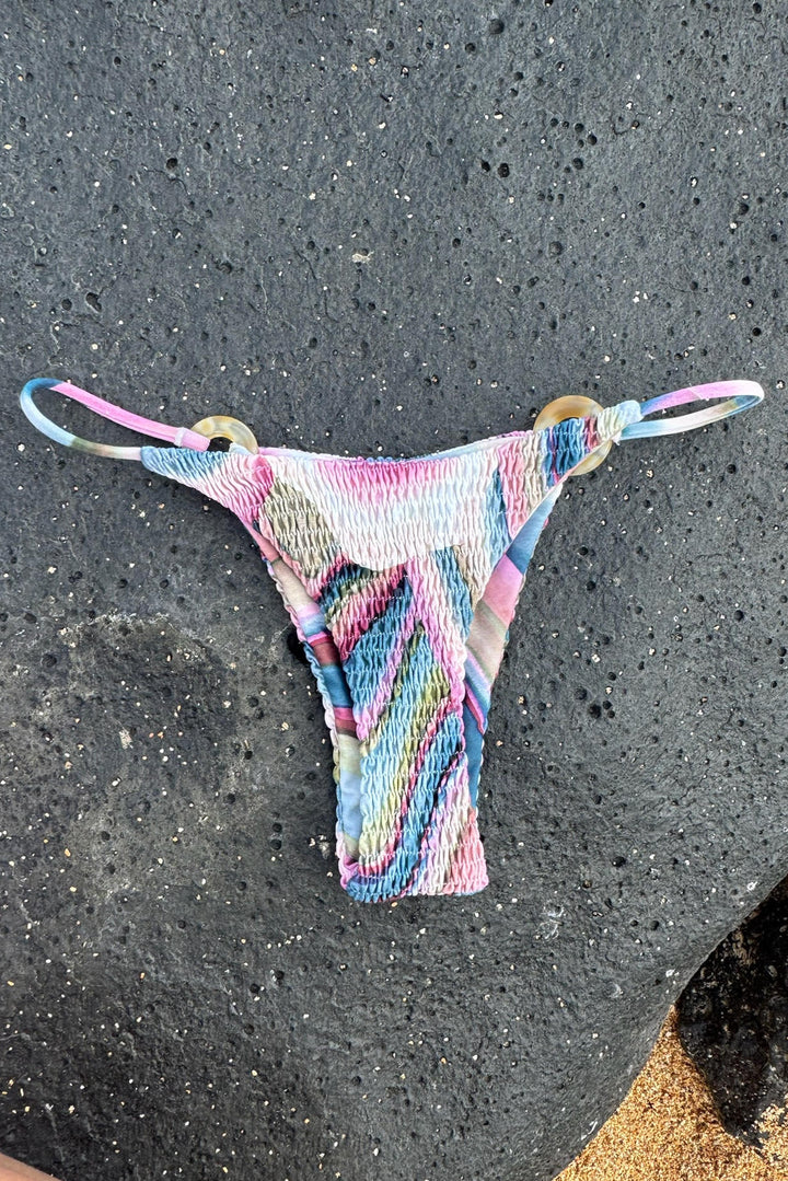 AILA BLUE Quatro Smocked Ring Bottom - More Colors Available-The Shop Laguna Beach