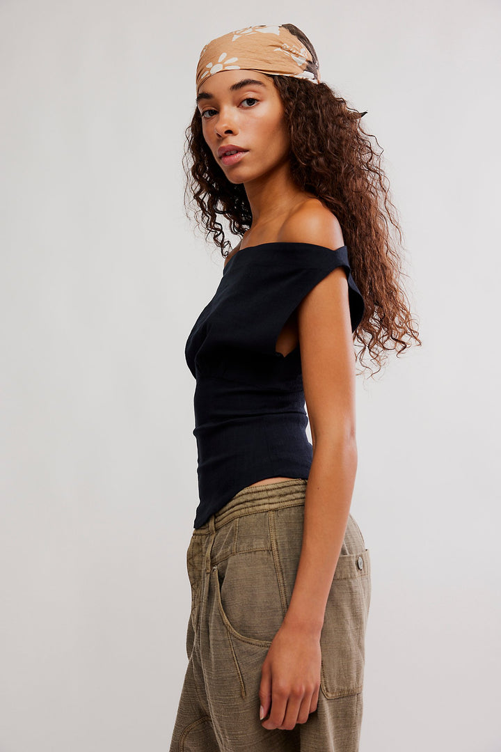 FREE PEOPLE Harper Off-Shoulder Top-The Shop Laguna Beach