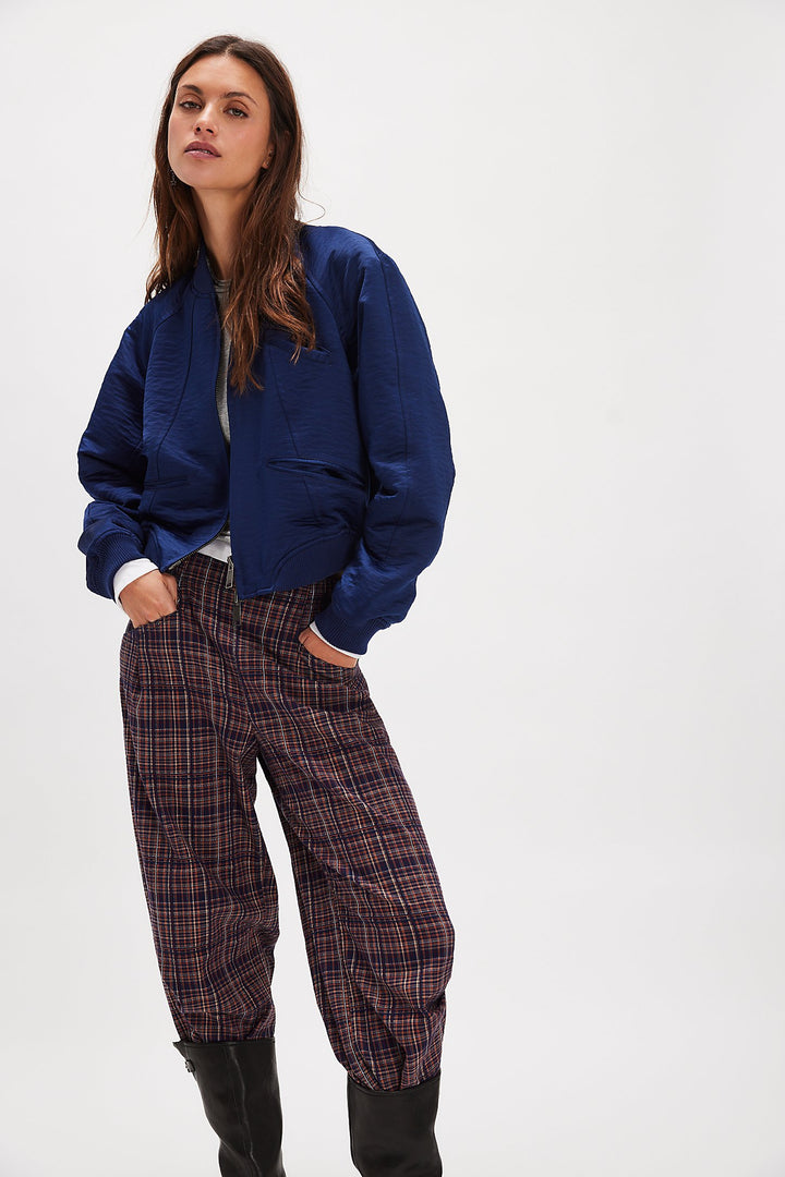 FREE PEOPLE Ellie Satin Bomber Jacket-The Shop Laguna Beach