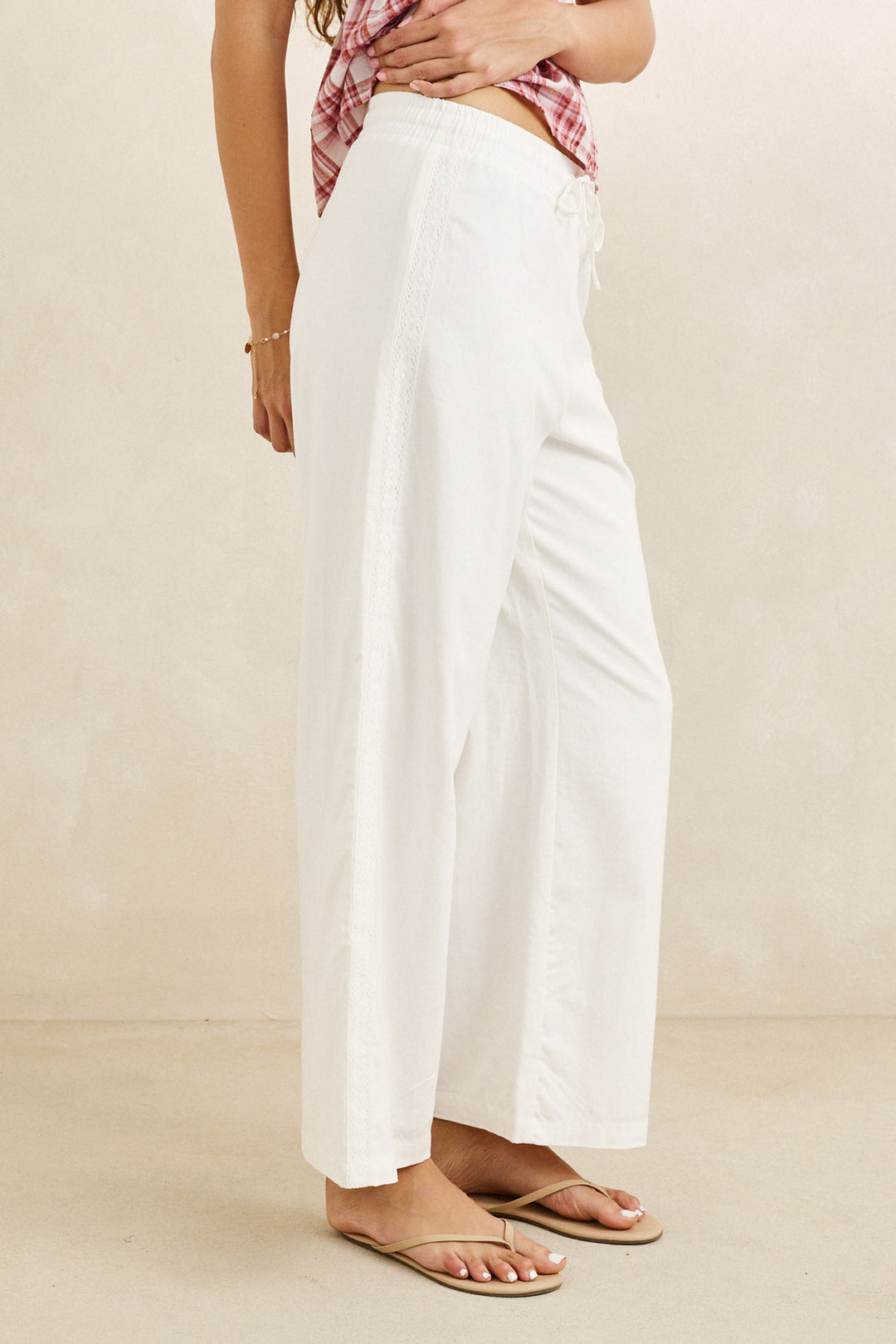 RHYTHM Annabelle Lace Trim Pant