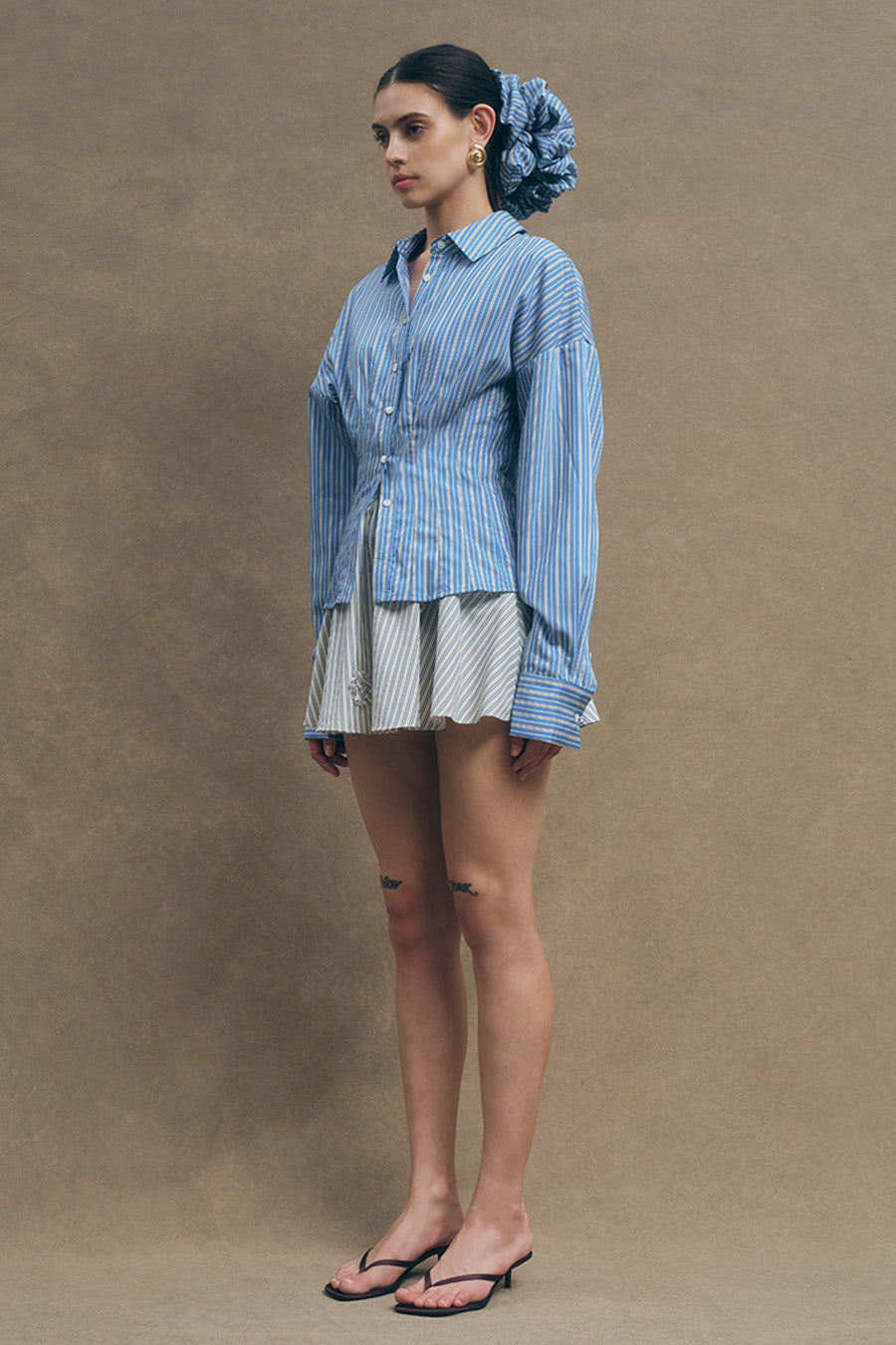 MAUDE CLUB Hadley Tailored Long Sleeve Shirt-The Shop Laguna Beach