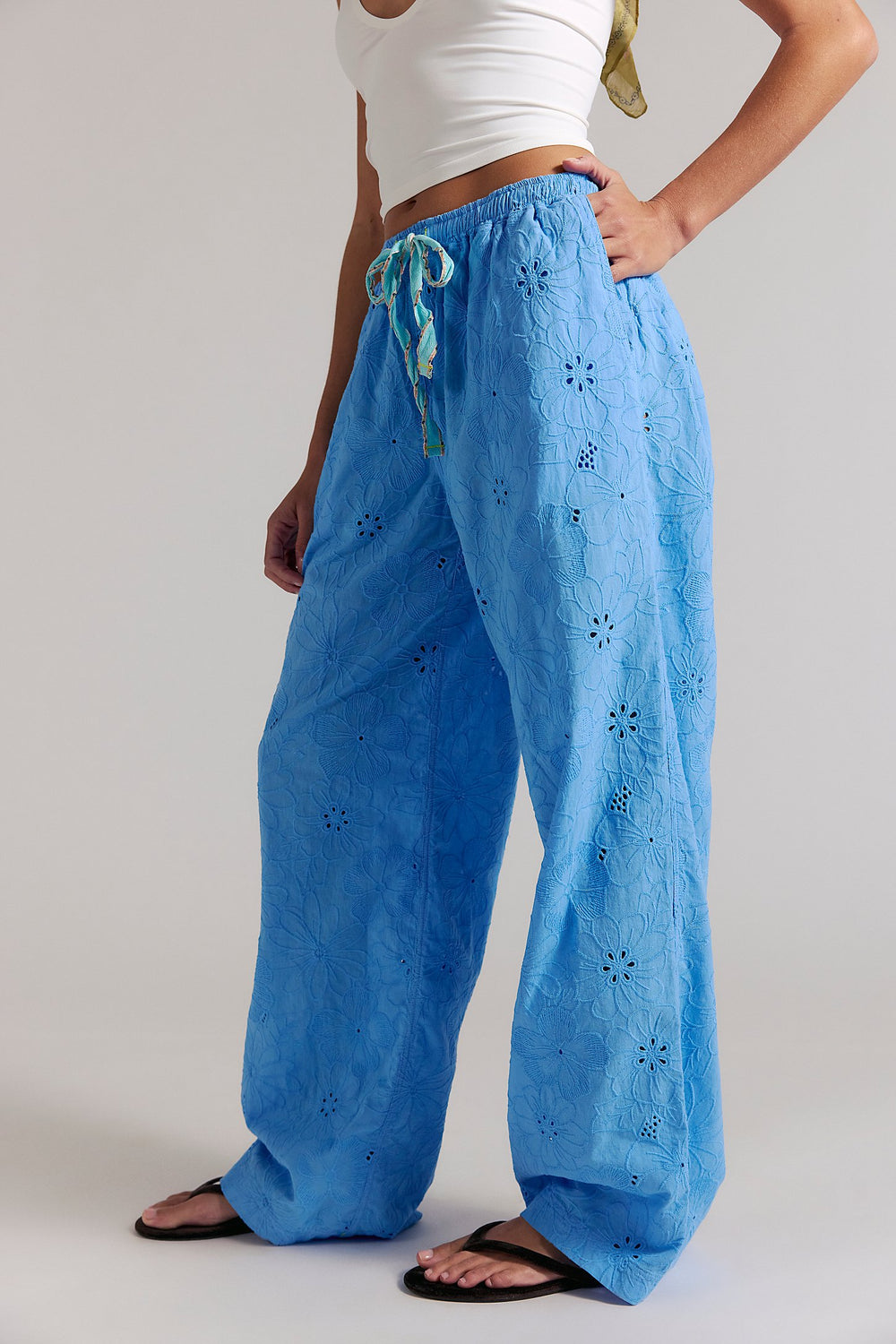 FREE PEOPLE Day Drift Eyelet Pant-The Shop Laguna Beach