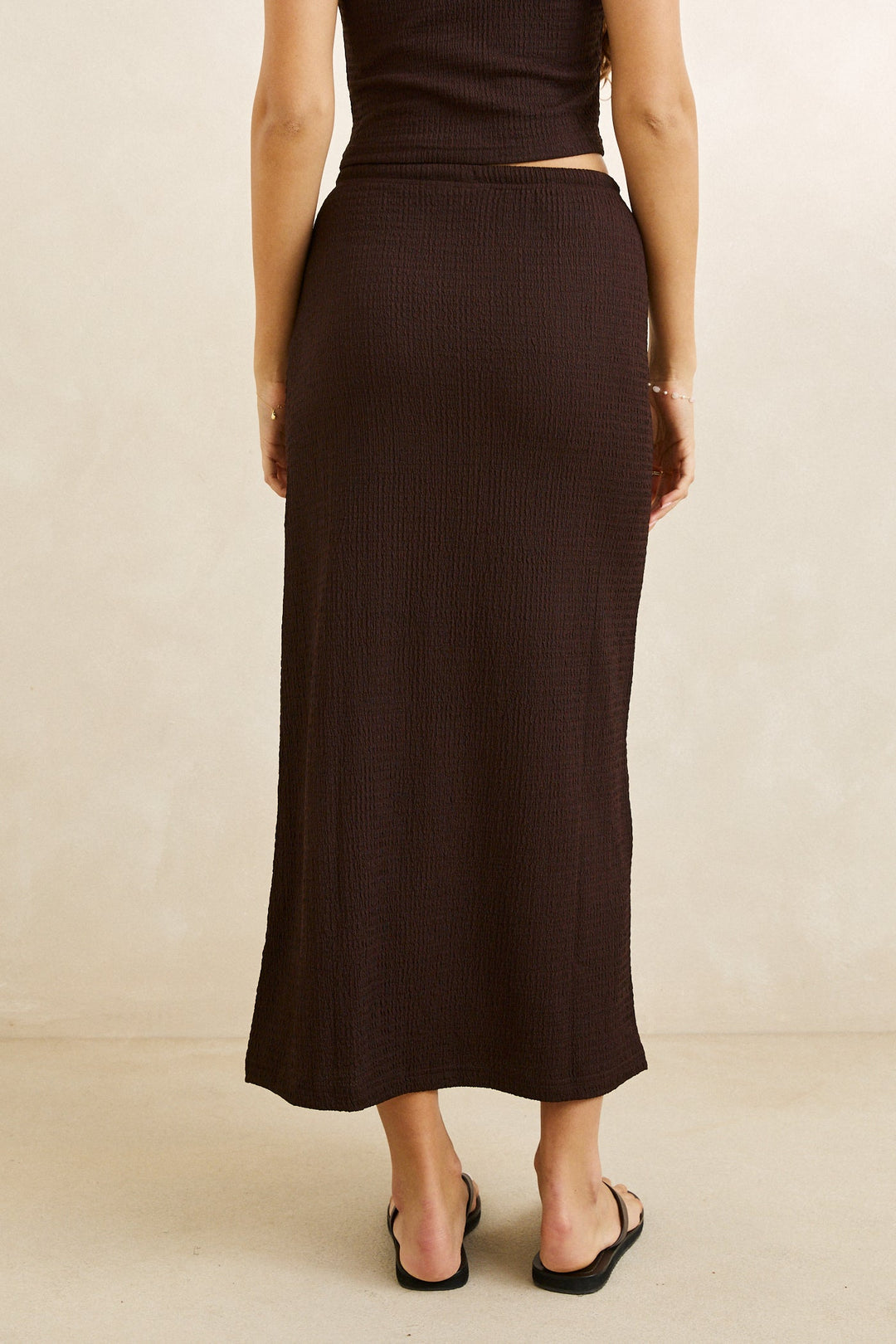 RHYTHM Indie Textured Maxi Skirt