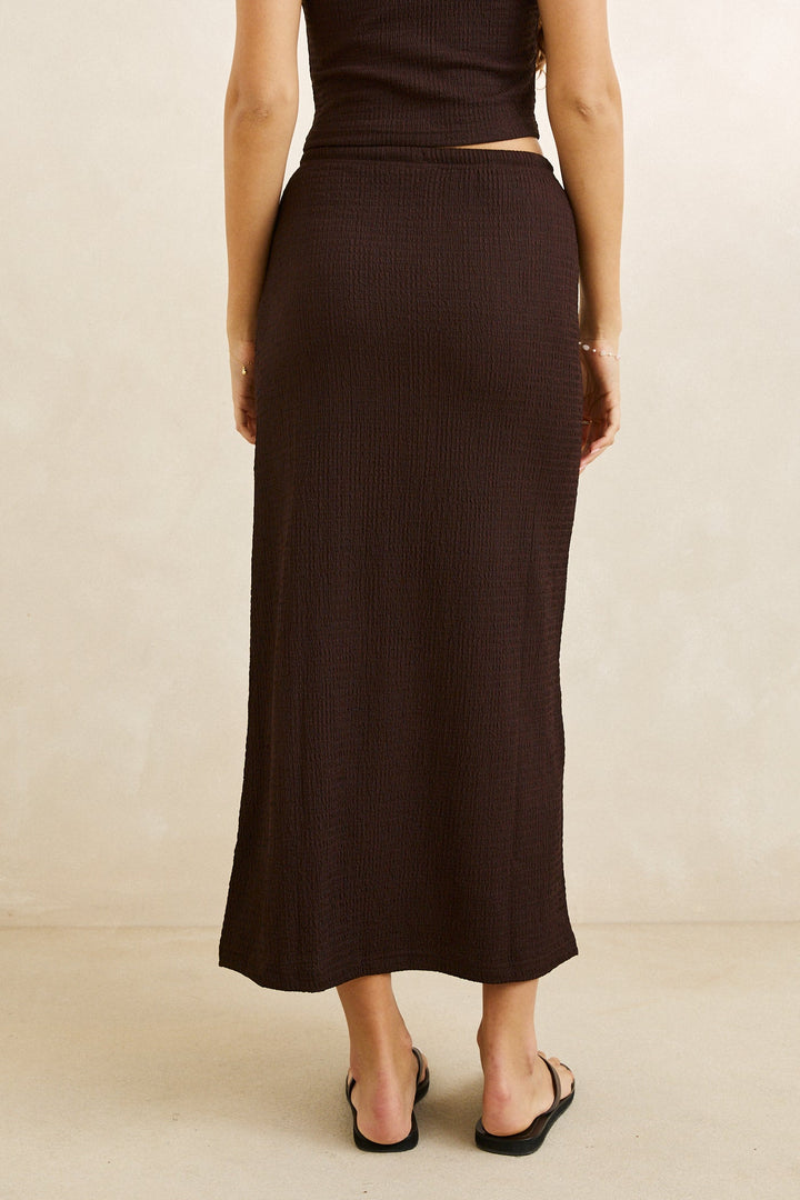RHYTHM Indie Textured Maxi Skirt