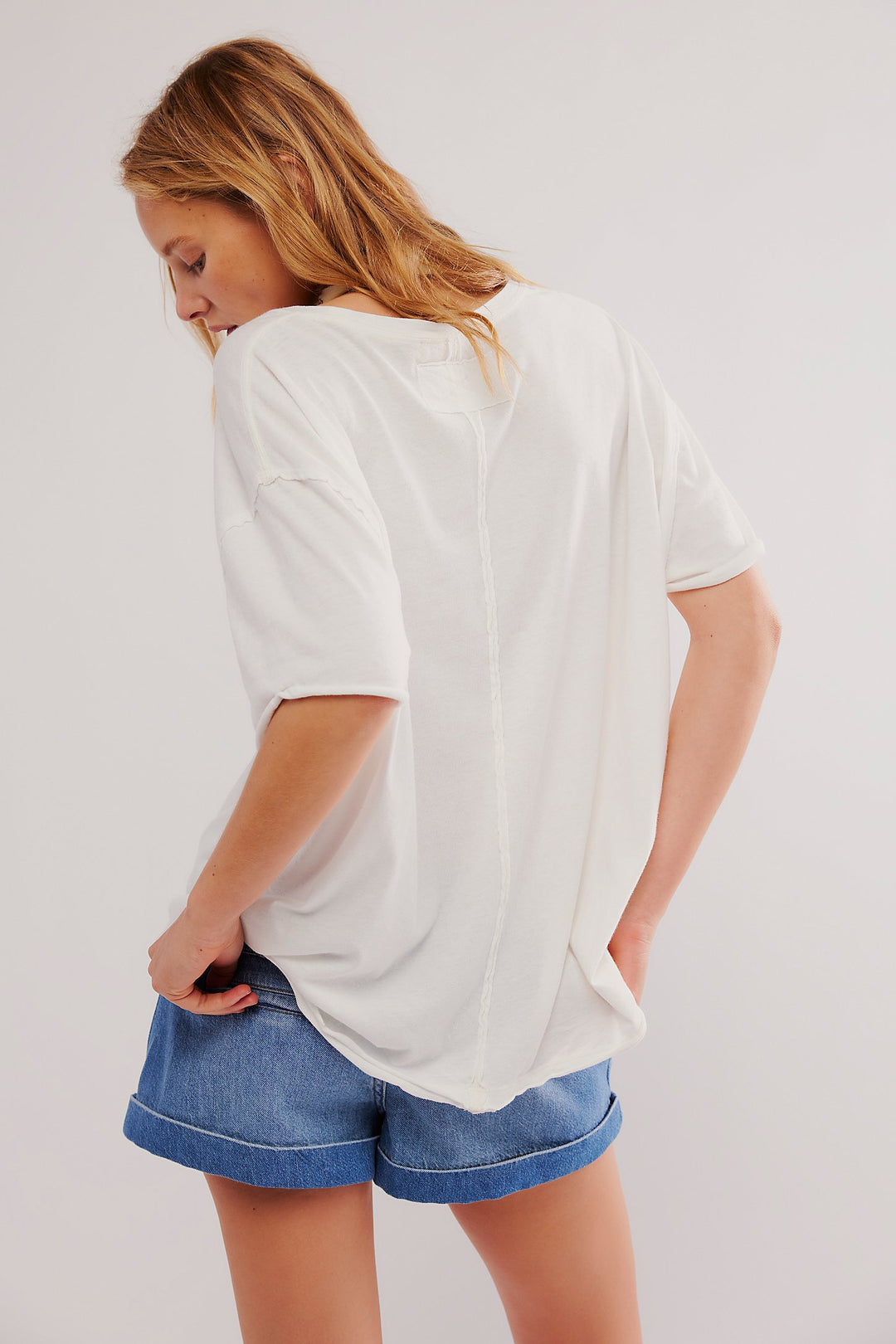 FREE PEOPLE Nina Short Sleeve Tee
