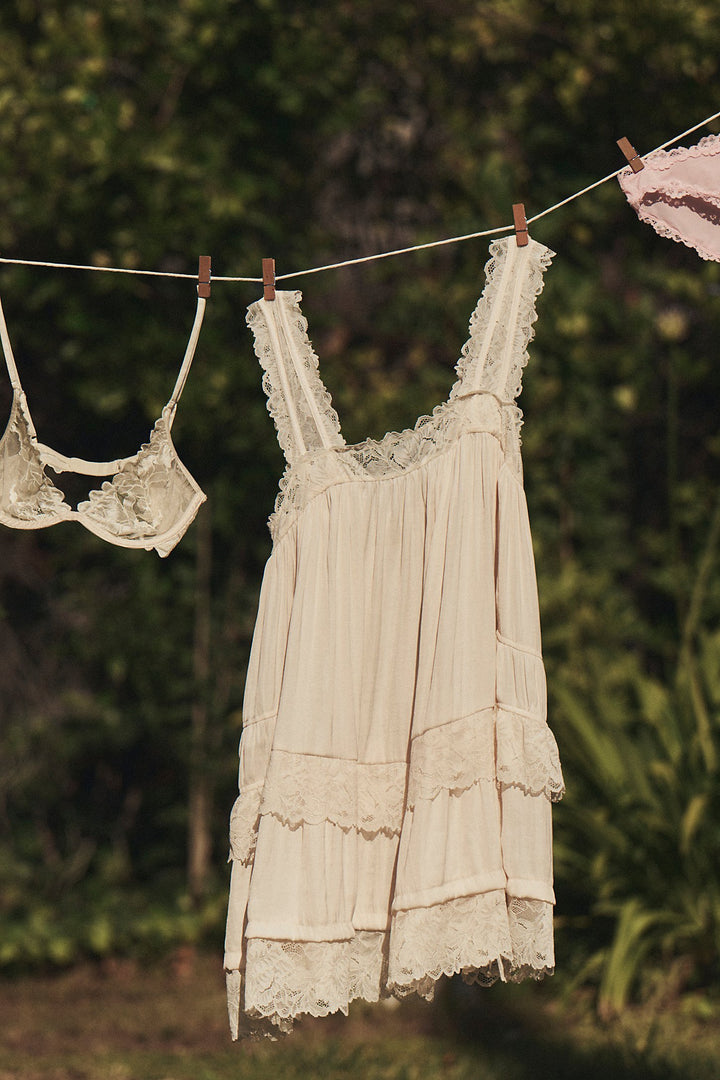 FREE PEOPLE Forever Yours Mini Slip Dress