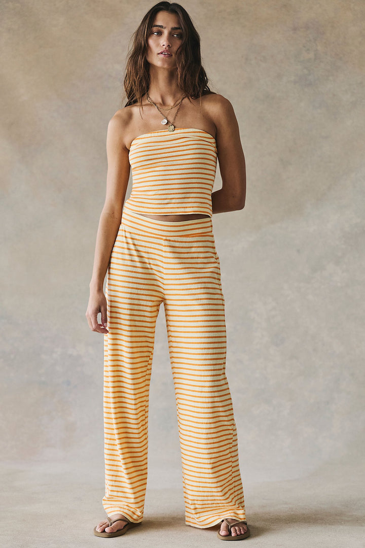 FREE PEOPLE Sailor Stripe Tube Top/Pant Set-The Shop Laguna Beach