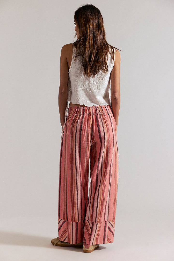 FREE PEOPLE Days End Striped Linen Pant-The Shop Laguna Beach