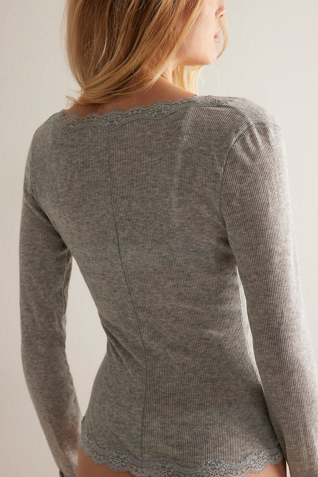 FREE PEOPLE Big Love Long Sleeve Buttoned Tee-The Shop Laguna Beach