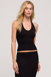 Z SUPPLY Raya Stretch Halter Top-The Shop Laguna Beach