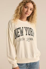 Z SUPPLY NY NY Sunday Sweatshirt-The Shop Laguna Beach