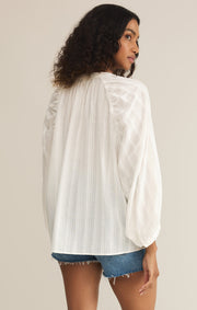 Z SUPPLY Wren Voile Buttoned Top-The Shop Laguna Beach