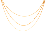 MAY MARTIN  GF Three Piece Tiered Chain Necklace - The Shop Laguna Beach