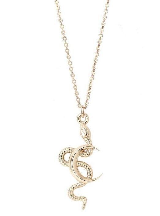 TALON NYC  Snake & Moon Pendant Necklace - The Shop Laguna Beach
