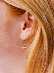 MAY MARTIN  North Star Hoop Earrings - The Shop Laguna Beach