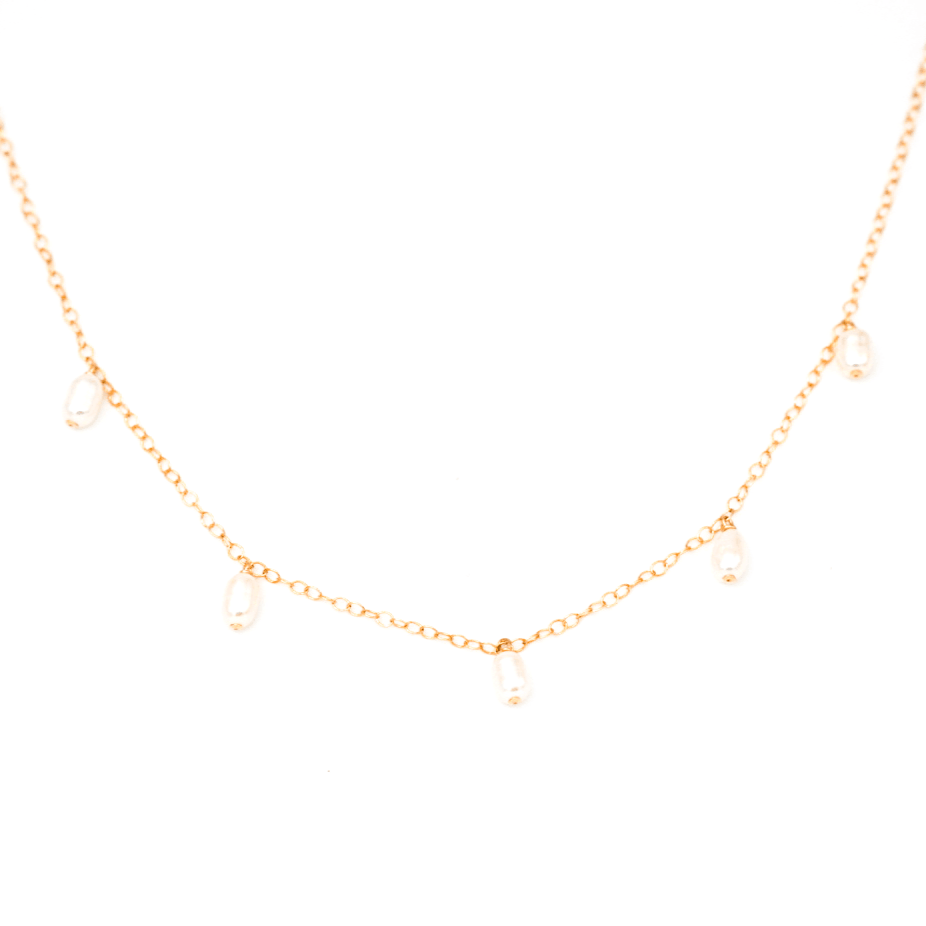 MAY MARTIN  Five Pearl 15" Necklace - The Shop Laguna Beach