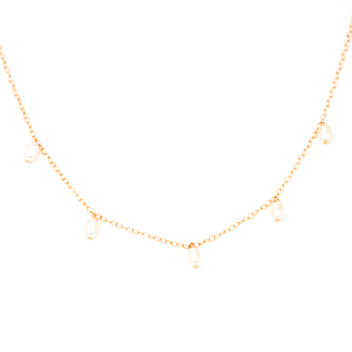 MAY MARTIN  Five Pearl 15" Necklace - The Shop Laguna Beach