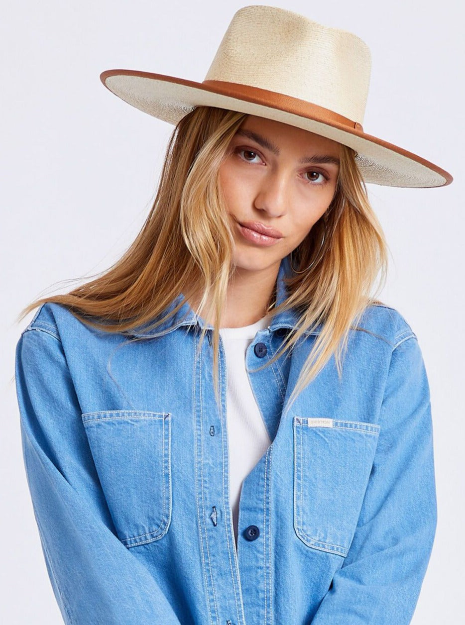 BRIXTON <br> Jo Straw Rancher Hat-The Shop Laguna Beach
