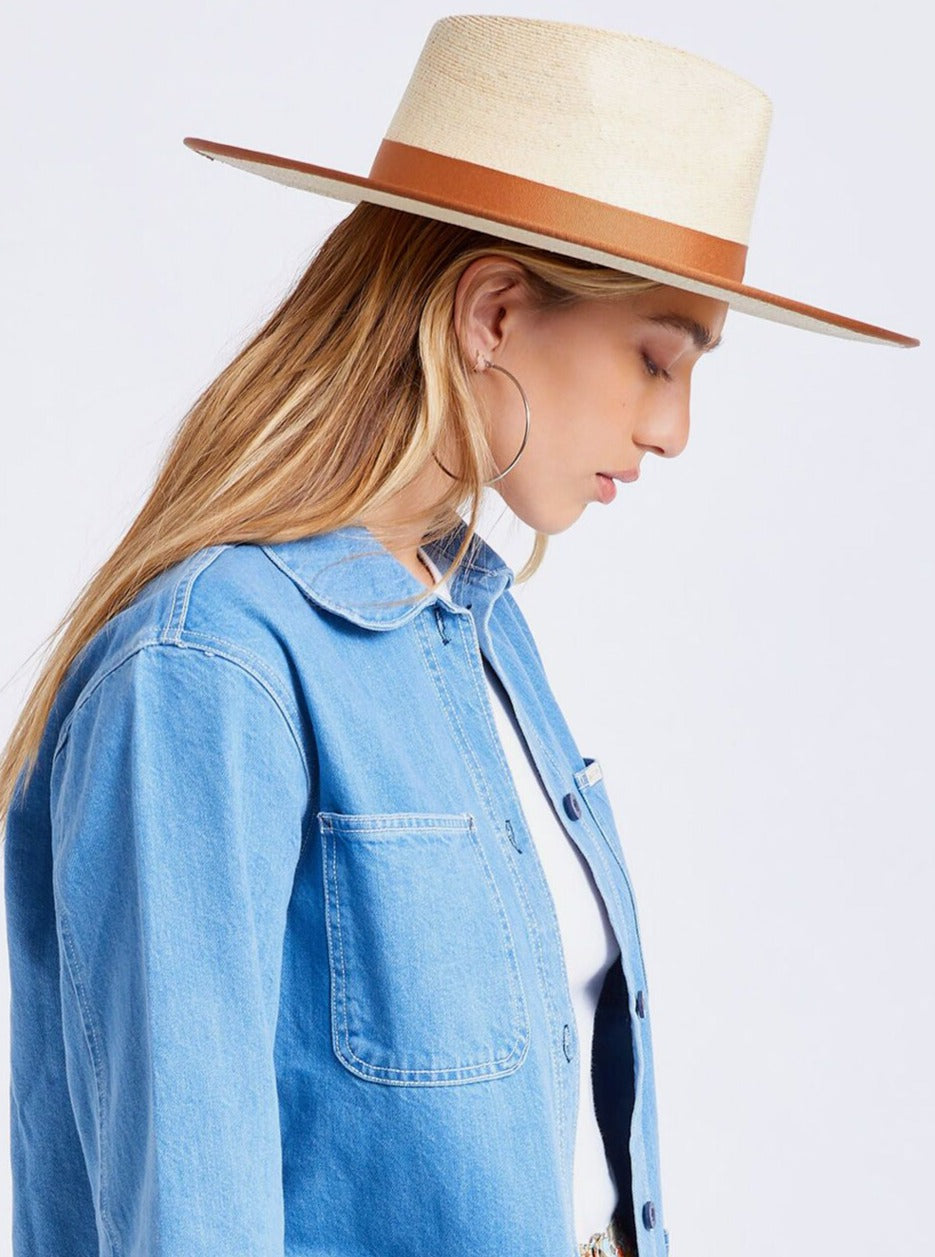 BRIXTON <br> Jo Straw Rancher Hat-The Shop Laguna Beach