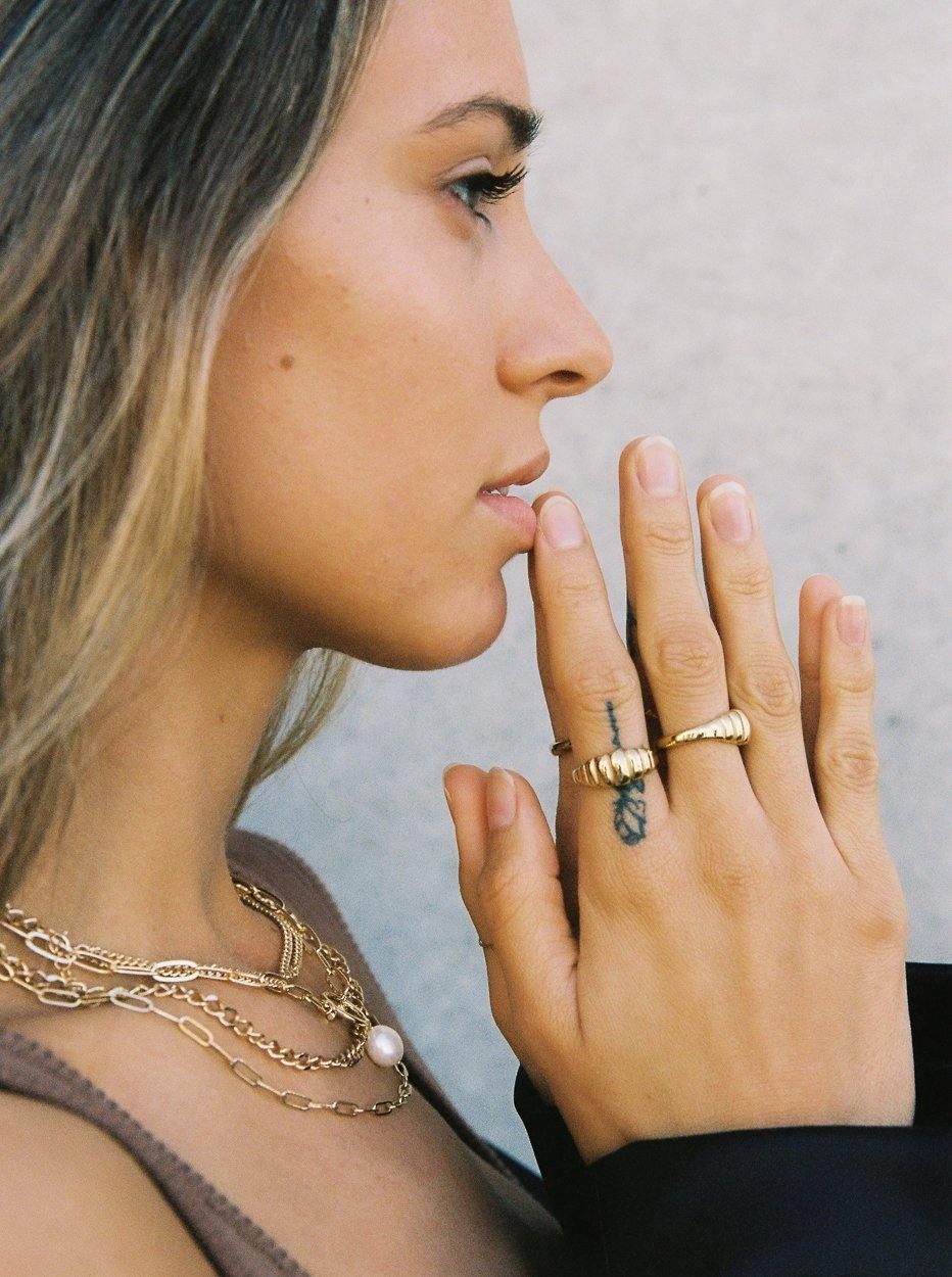 MAY MARTIN  Mabel Gold-Dipped Ring - The Shop Laguna Beach