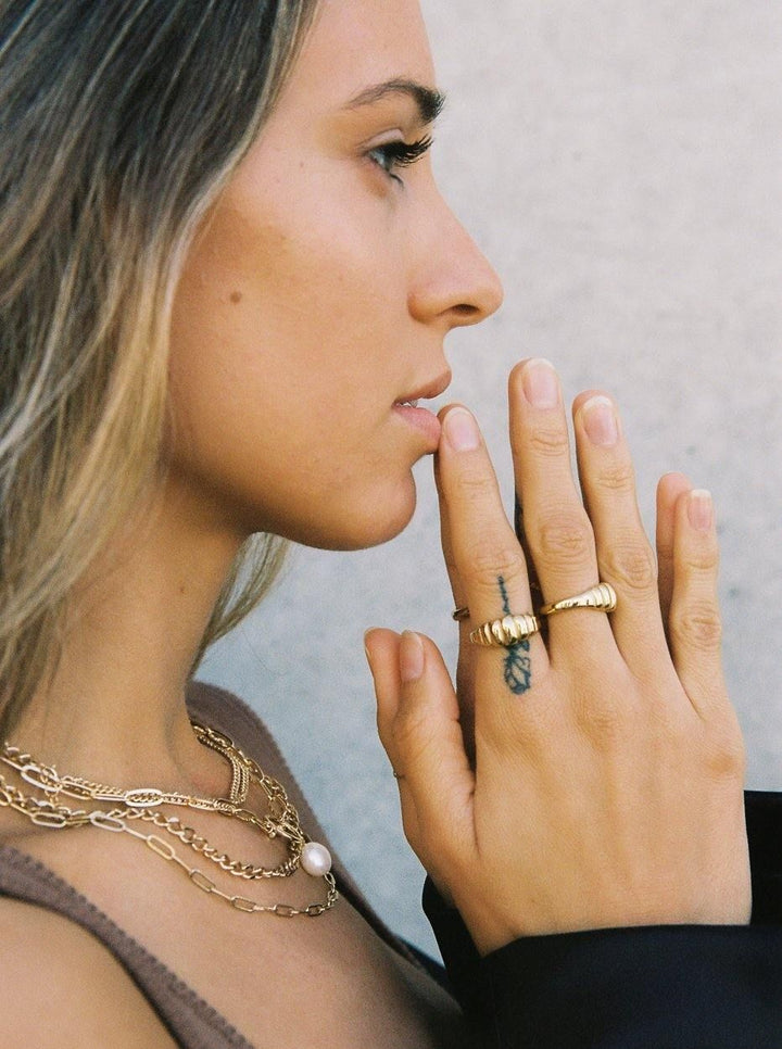 MAY MARTIN  Mabel Gold-Dipped Ring - The Shop Laguna Beach