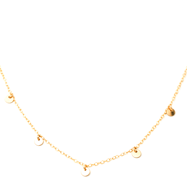 MAY MARTIN <br> Five Coin Anklet-The Shop Laguna Beach