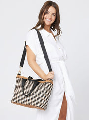 <small><b><i> *Online Exclusive* </small></b></i><br> LSPACE <br> Voyager Raffia Cooler Bag-The Shop Laguna Beach