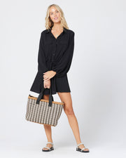 <small><b><i> *Online Exclusive* </small></b></i><br> LSPACE <br> Voyager Raffia Cooler Bag-The Shop Laguna Beach