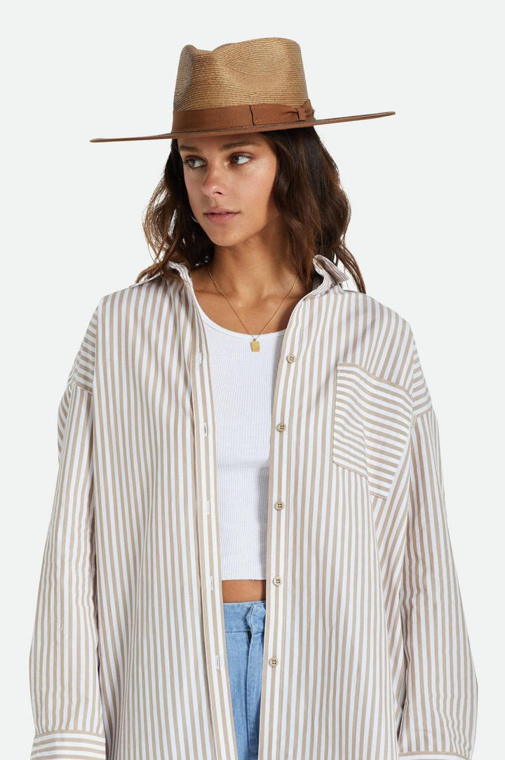 BRIXTON <br> Jo Straw Rancher Hat <br><small><i> (More Colors Available) </small></i>-The Shop Laguna Beach