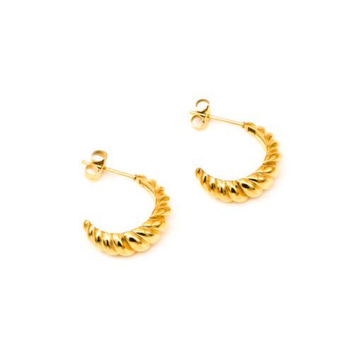 MAY MARTIN  Rooney Textured Hoops - The Shop Laguna Beach