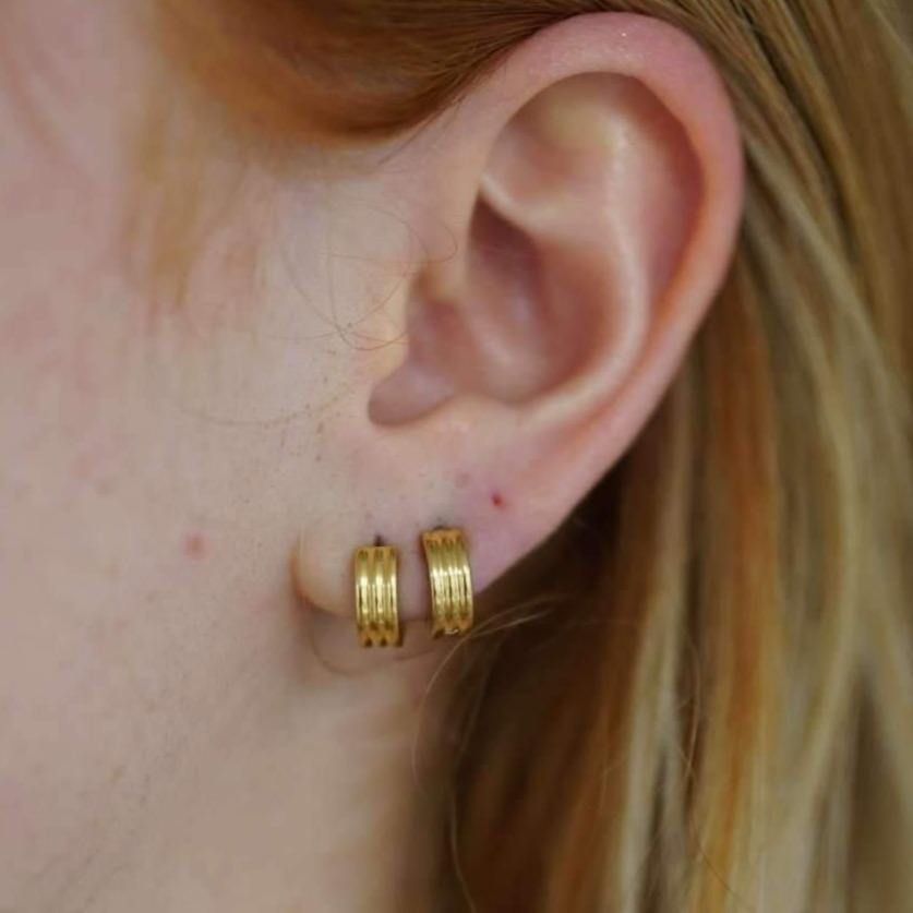 MAY MARTIN  Claire Earring Huggies - The Shop Laguna Beach