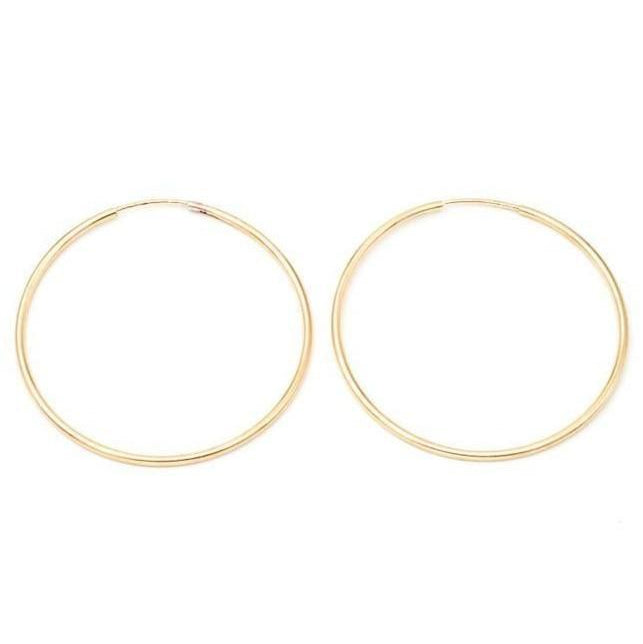 MAY MARTIN  40mm Gold Filled Hoops - The Shop Laguna Beach