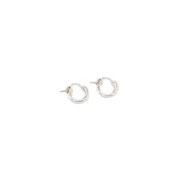 MAY MARTIN <br> X-Small Sterling Silver Hinge Hoops-The Shop Laguna Beach