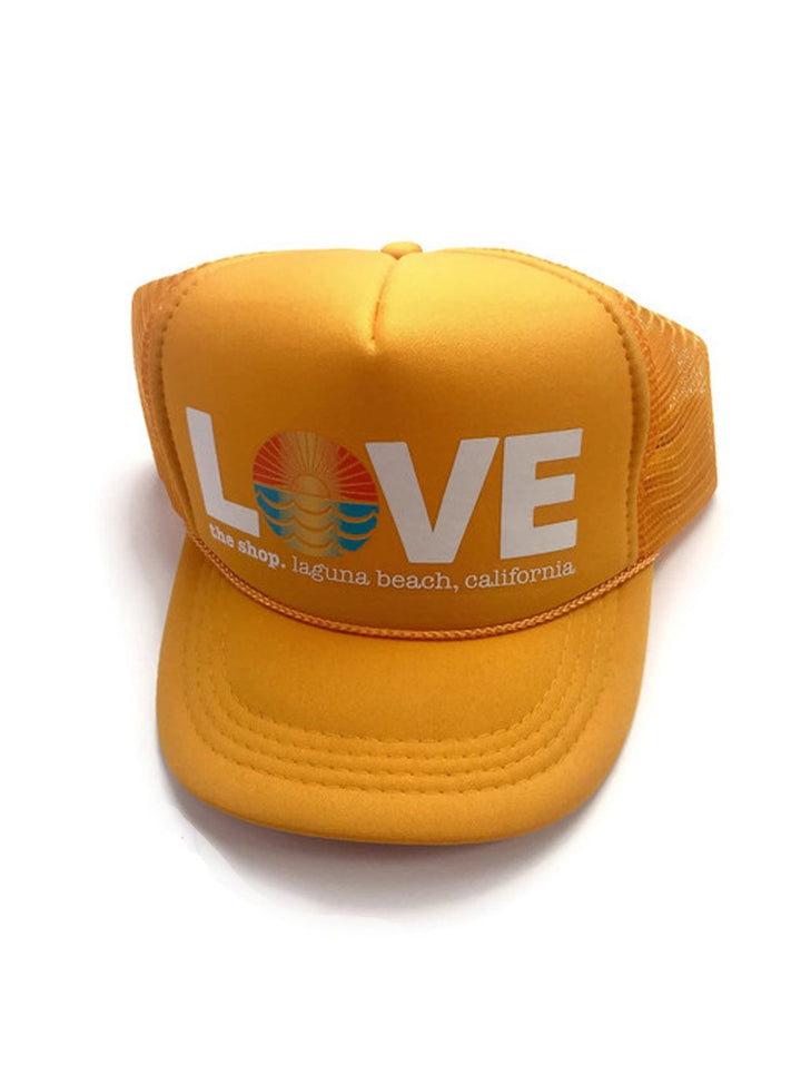 LOVE THE SEA <BR> Original Trucker Hat <br><small><i> (More Colors Available) </small></i>-The Shop Laguna Beach