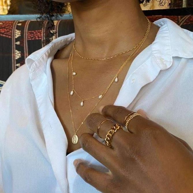 MAY MARTIN  Five Pearl 15" Necklace - The Shop Laguna Beach