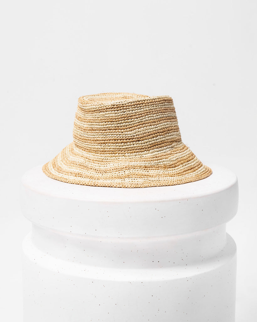 LSPACE <br> Isadora Straw Bucket Hat-The Shop Laguna Beach