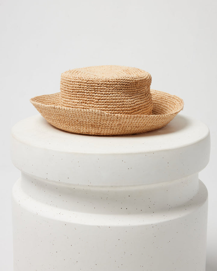LSPACE <br> Isadora Straw Bucket Hat-The Shop Laguna Beach