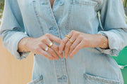 MAY MARTIN  Mother of Pearl Gold Fill Ring - The Shop Laguna Beach