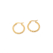 MAY MARTIN <br> Amber Twisted Hoop Earrings-The Shop Laguna Beach