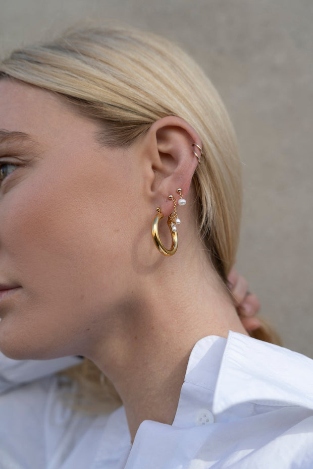 MAY MARTIN <br> Paloma Post Pearl Earrings-The Shop Laguna Beach